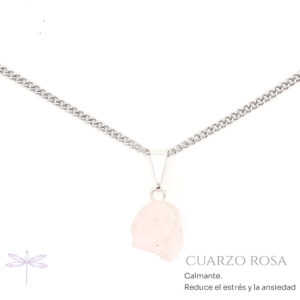 Collar cuarzo rosa CALMANTE Y AMOR