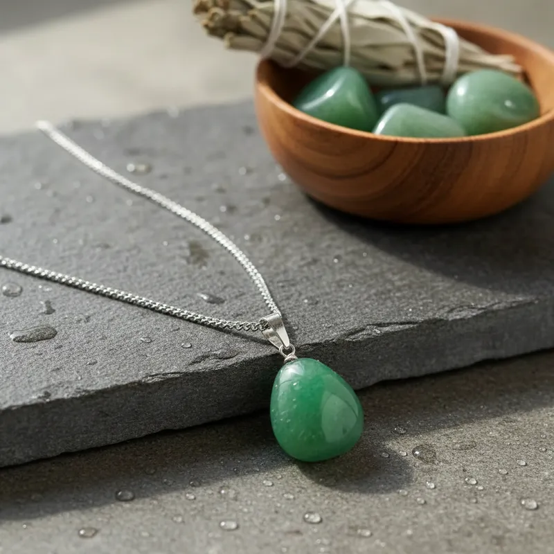 Collar con intención JADE VERDE Natural | Atrae oportunidades | Expedición al Ser - Imagen 2
