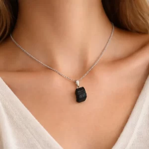 Collar con intención TURMALINA Natural | Absorbe corta hilos energéticos | Expedición al Ser