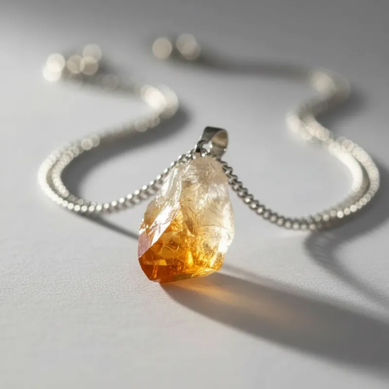 Collar con intención CITRINO Natural | La Abundancia que se Activa | Expedición al Ser - Imagen 4